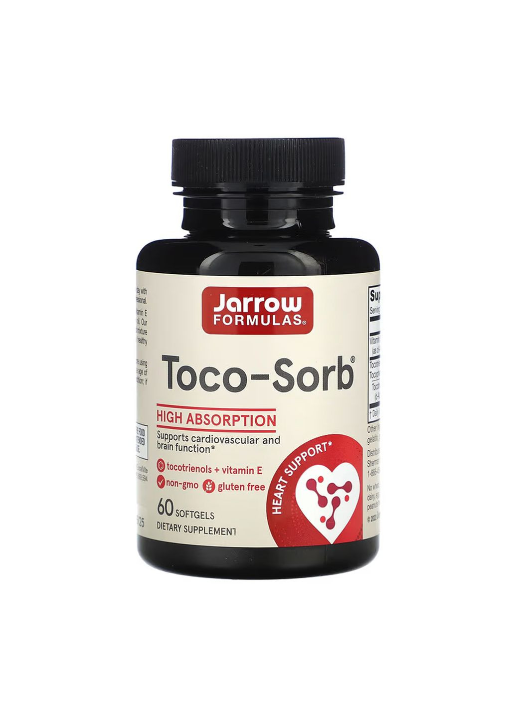 Toco-Sorb вітамін Е для серця та мозку антиоксидантний комплекс Jarrow Formulas (368979372)