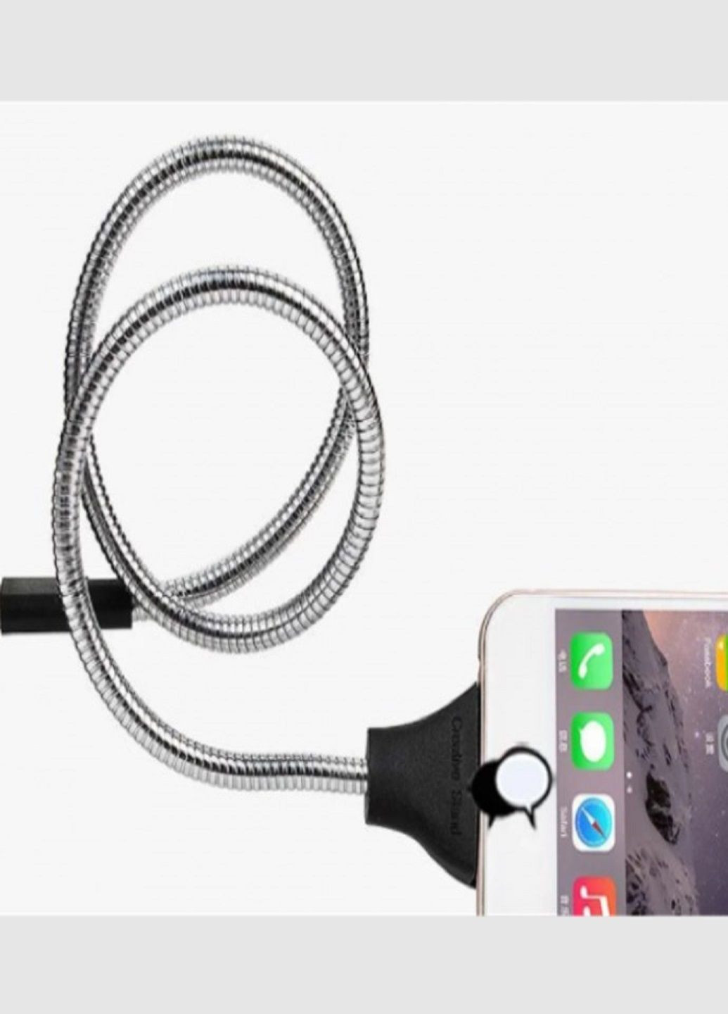 Зарядный гибкий металлический кабель Cable Data Coil Brace держатель для Android VTech (307150852)