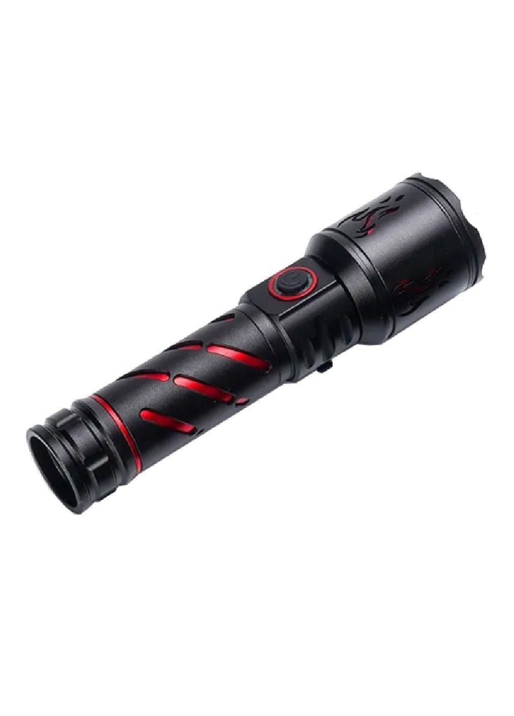 Фонарь ручной аккумуляторный с оптическим зумом зарядкой через USB-Type-C 3 режима работы 41х152х30 мм (477740-Prob) Черный Unbranded (299705146)