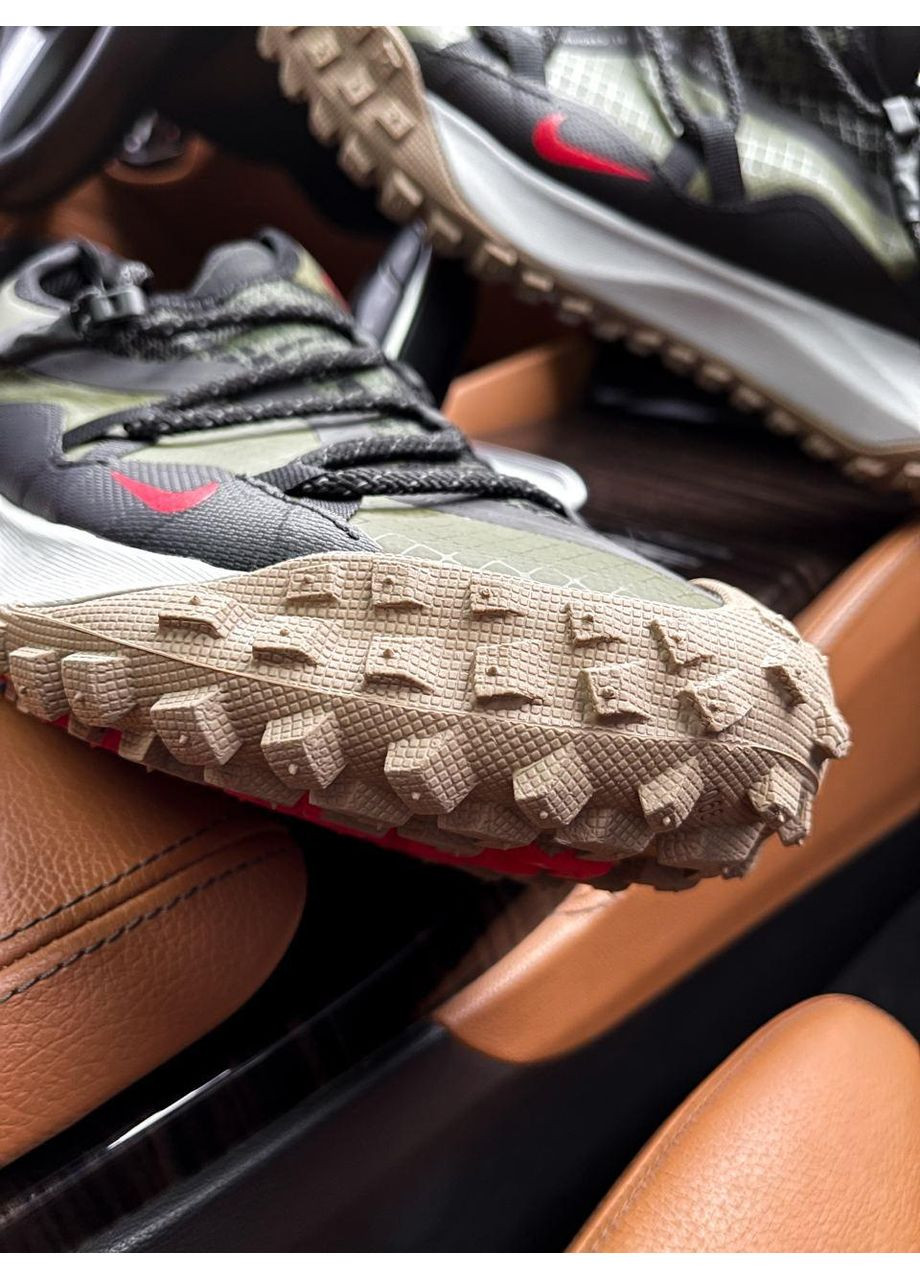 Серые демисезонные кроссовки мужские nike gore-tex green найк No Brand