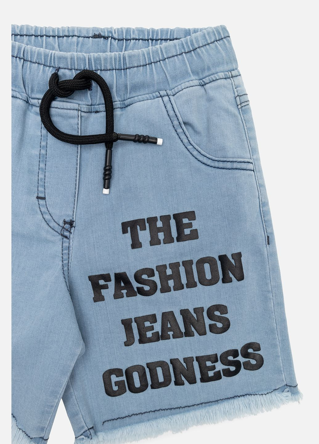 Шорти джинсові для дівчинки колір блакитний ЦБ-00192309 ALG (289457441)