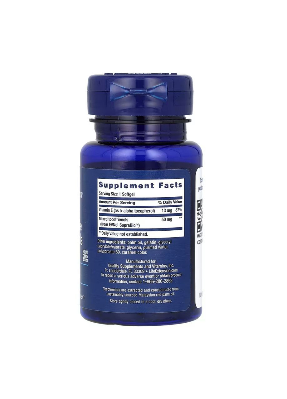 Super Absorbable Tocotrienols - 60 softgels Life Extension (369400521)