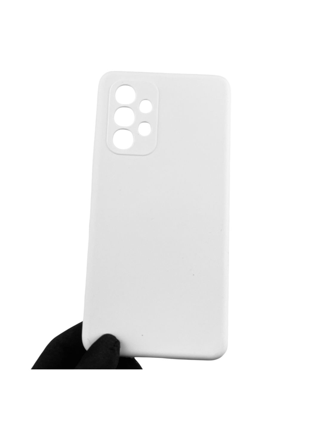 Чохол для Galaxy A53 5G (SM-A536E) силіконовий з мікрофіброю нековзний на самсунг а53 5г білий Samsung (366231837)