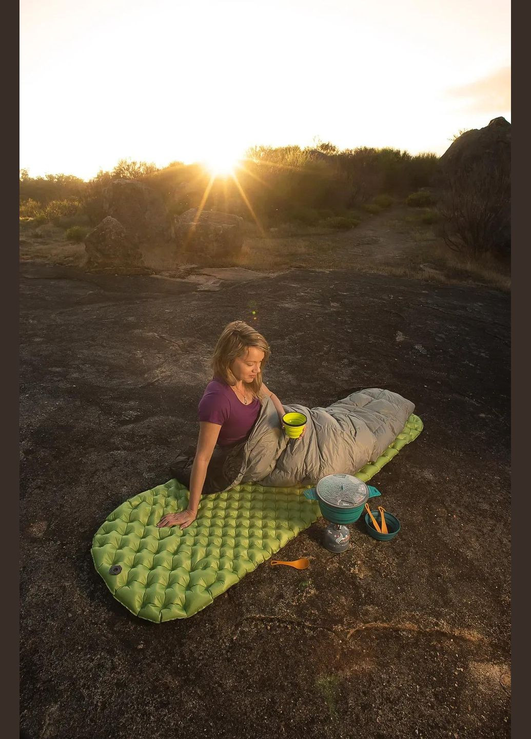 Надувной коврик Comfort Light Insulated Mat 2020, 201х64х6.3см, Green от Sea To Summit (334670462)