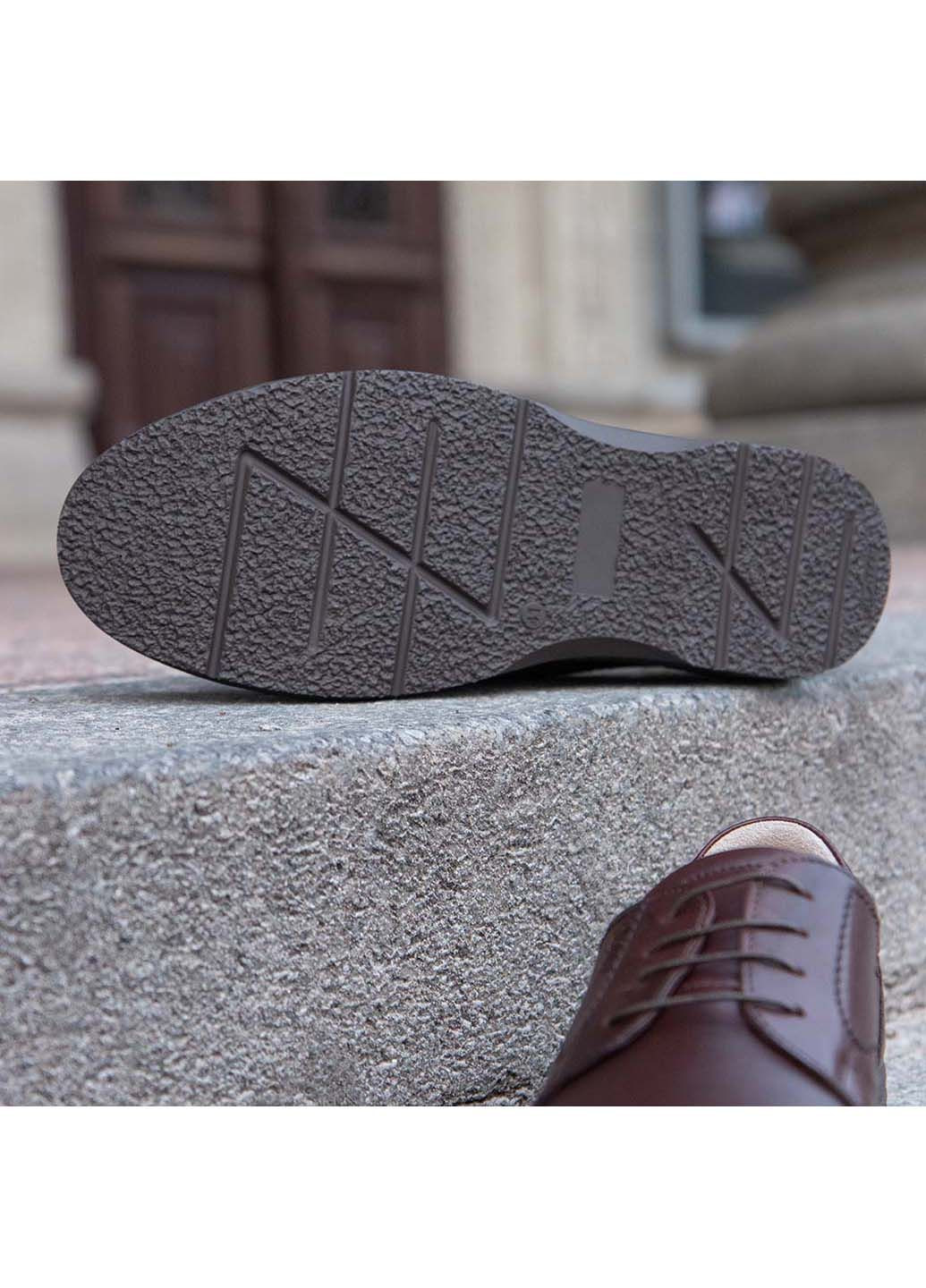 Коричневые кэжуал туфли дерби Ikos