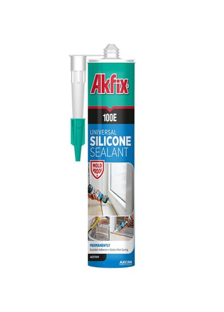 Герметик 100 силіконовий універсальний 280мл Akfix 064714 (316464604)