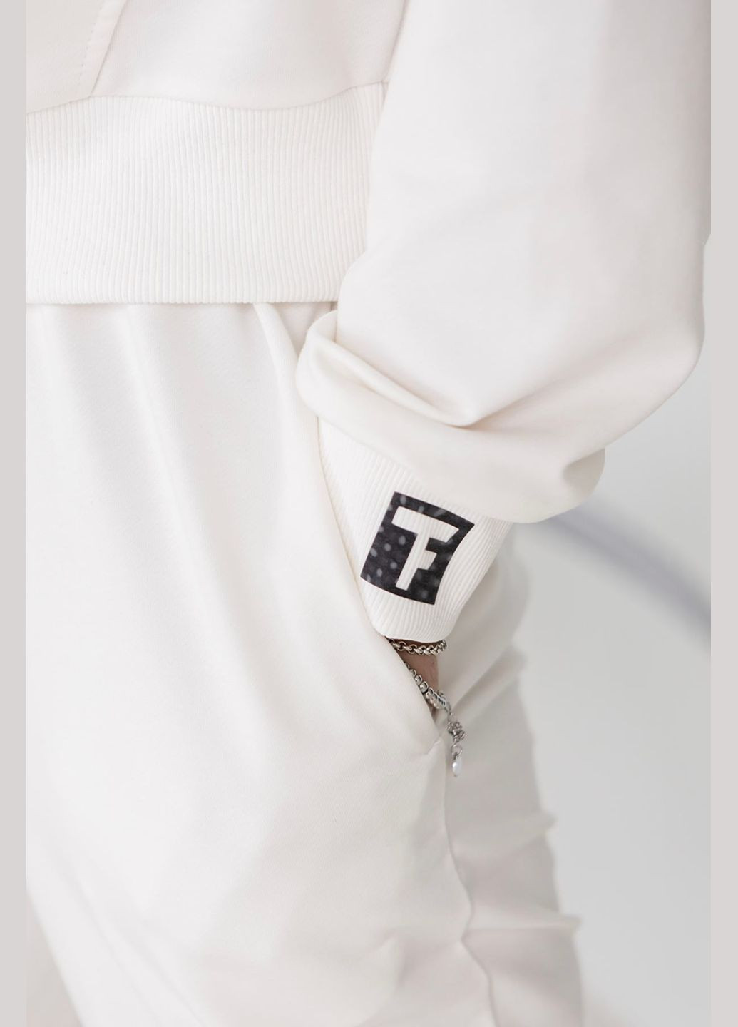 Бавовняне худі з капюшоном TOTALFIT A21-LD11 white (307502039)