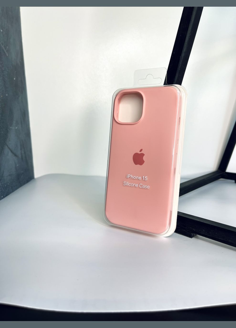 Чохол на iPhone 15 відкрита камера, закритий низ silicone case на apple айфон Brand iphone15 (294092140)