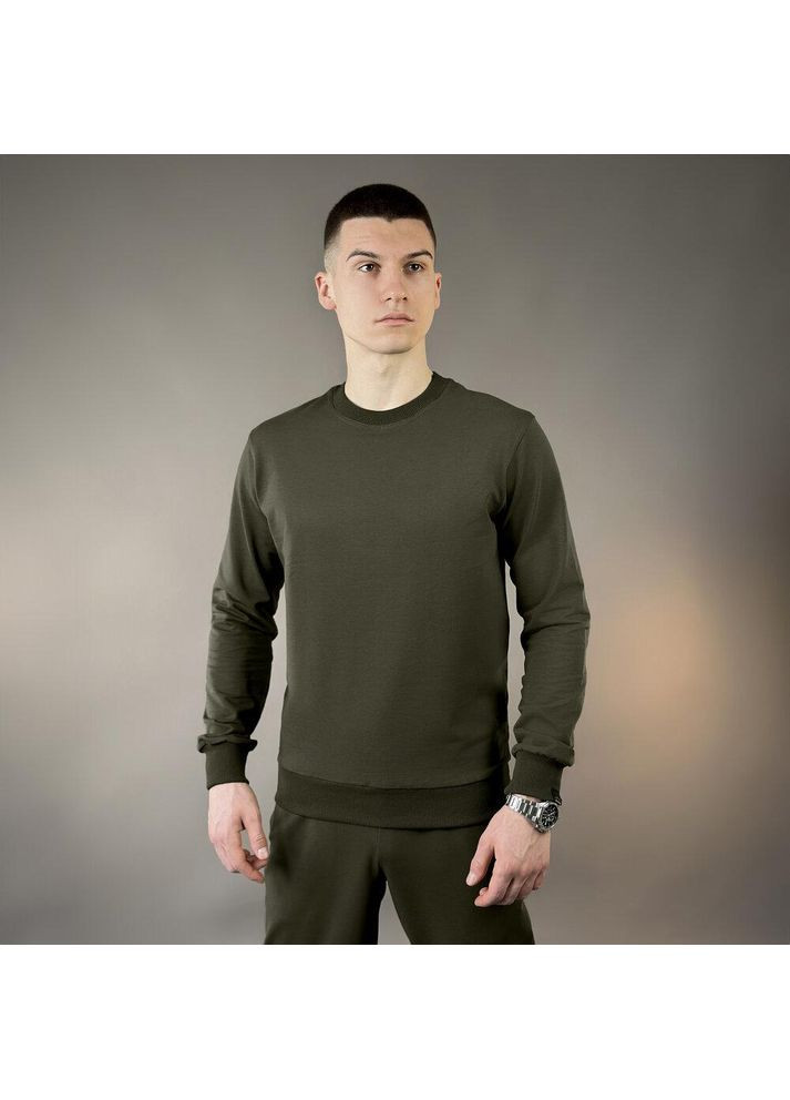 Хакі базовий чоловічий світшот Vakko однотонний без декору (354229908)