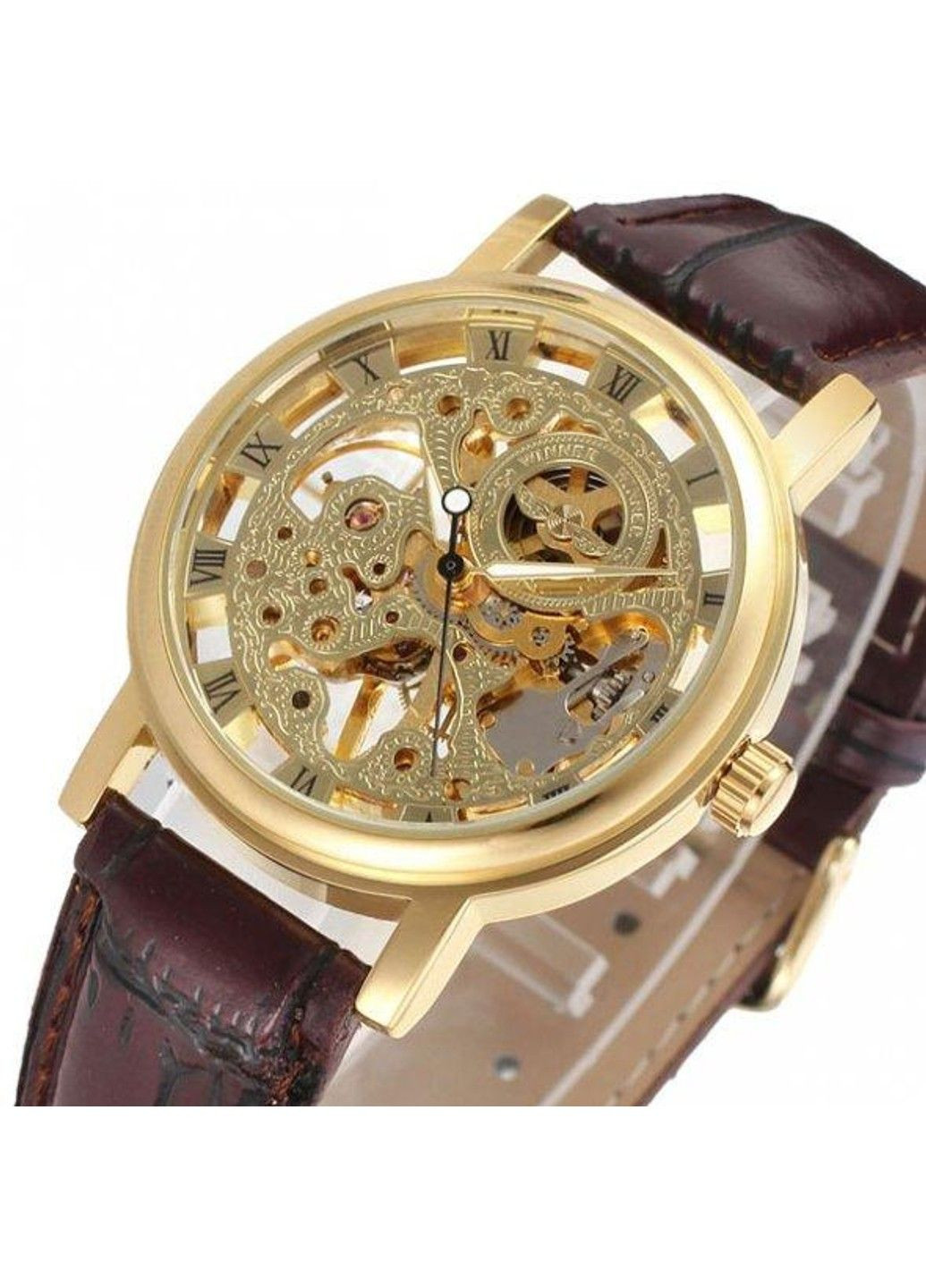 Классические женские часы Gold Brown Winner (313653646)