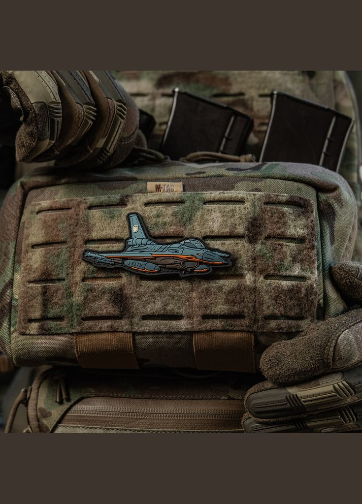 Нашивка F-16 PVC Blue M-TAC (315047426)