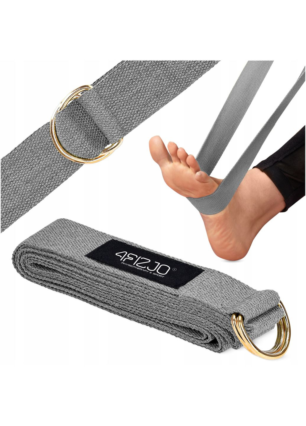 Ремень для йоги 300 см Grey () 4FIZJO P-5907739315380 (341528902)