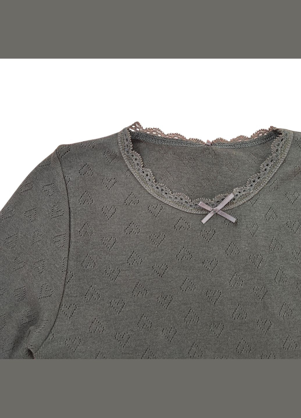 Дитячий лонгслів для дівчинки 128-135 см Чорний (250329006) George (329200477)