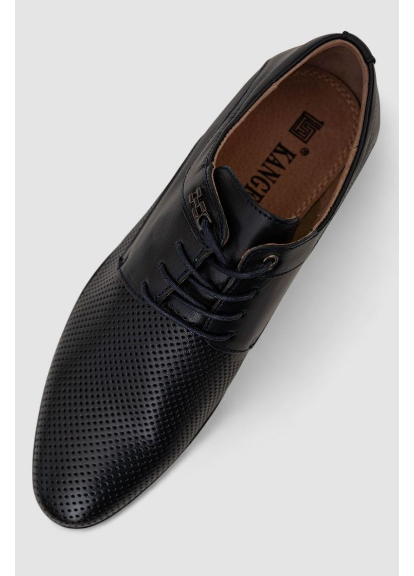 Темно-синие туфли мужские с перфорацией,, 243rc1592 KangFu