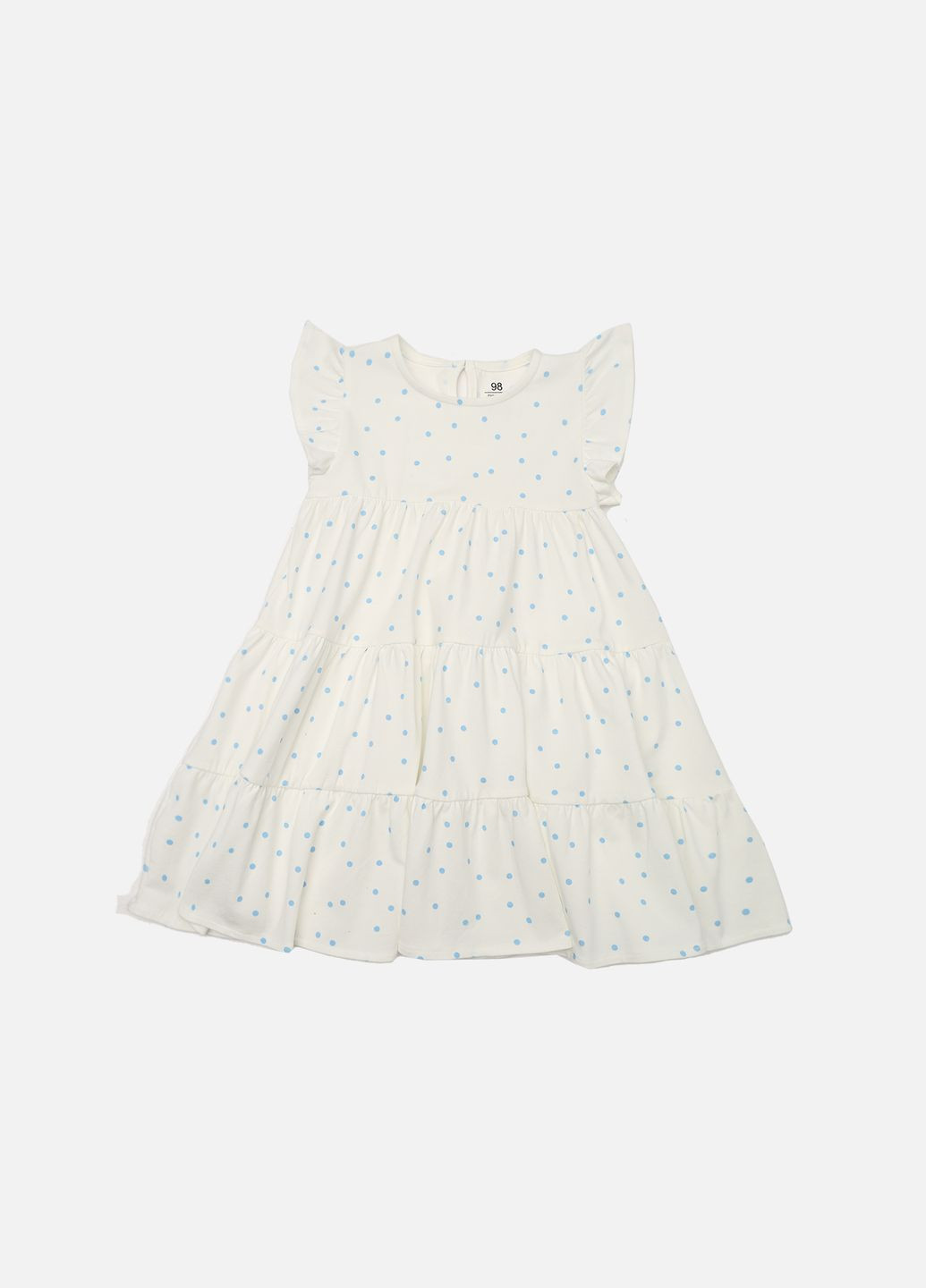 Молочна сукня вільного крою для дівчинки колір молочний цб-00271780 Yuki (323821371)