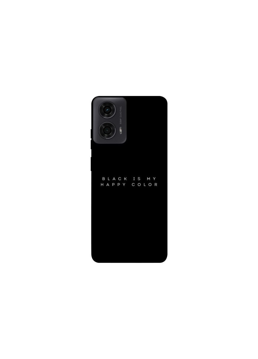 Чехол на Motorola Moto G24 Black color Frontalka (363902891)