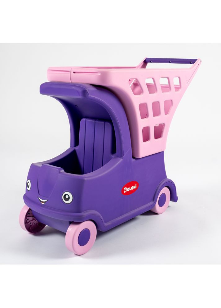 Візок для ляльок і пупсів з кошиком фіолетовий (01540/01) Doloni (365590314)