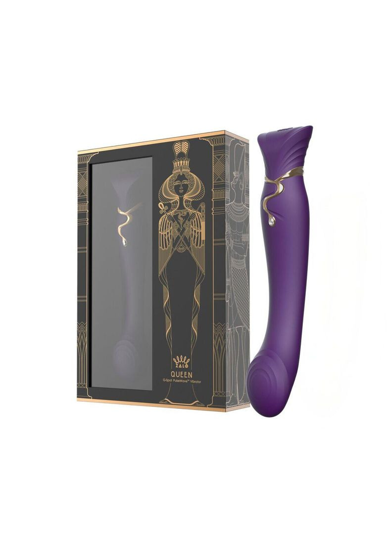 Смартвібратор Zalo — Queen Twilight Purple, пульсівна перлина, кристал Swarovski No Brand (366879216)