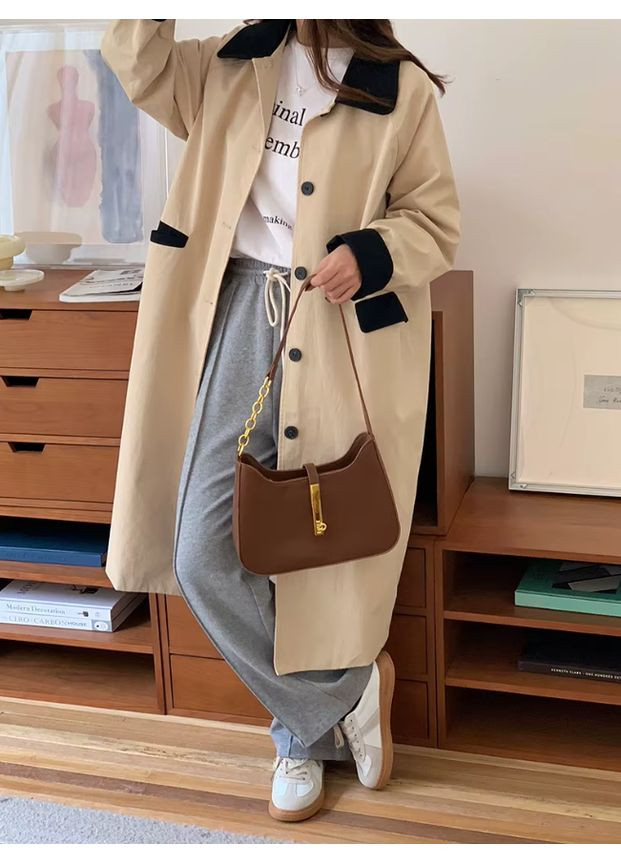 Женская сумка на плечо, коричневая (BB-OT387) No Brand (362732482)