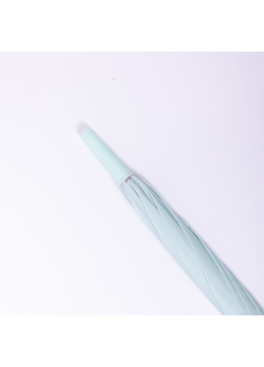 Комбинированный классический детский зонт-трость полуавтомат из полиэстера прочный надежный 8 спиц диаметр 94 см мятный hp-23-11m Yiwu (370974200)