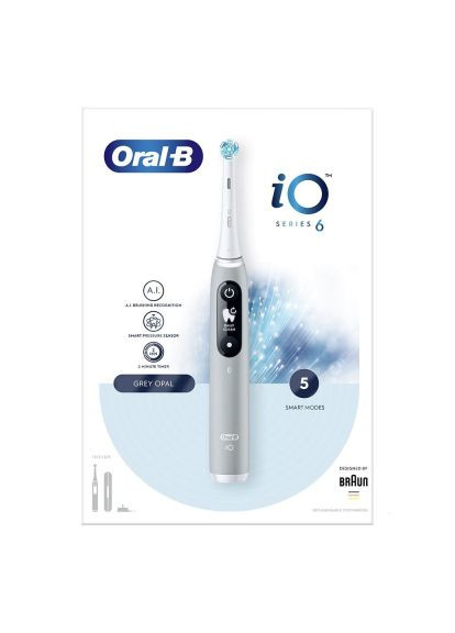 Электрическая зубная щетка Oral-B iO Series 6 iOM6.1A6.1K Grey Opal (366482610)