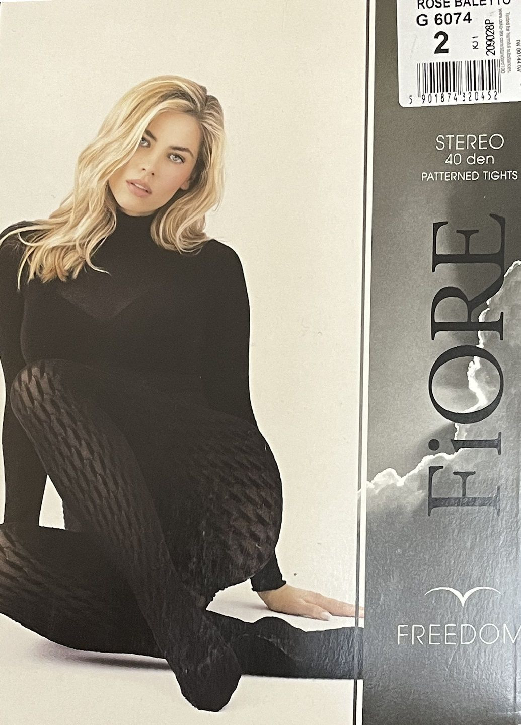 Матові текстурні колготки Fiore Stereo G6074 40d rose (розовый) (318811468)