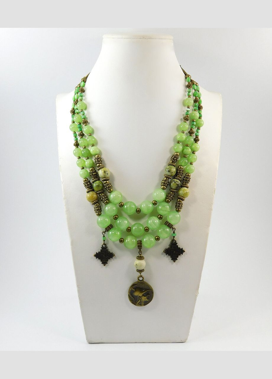 Намисто "Оазис мрій" Онікс, Жадеїт, Перламутр Fursa fashion (322314701)