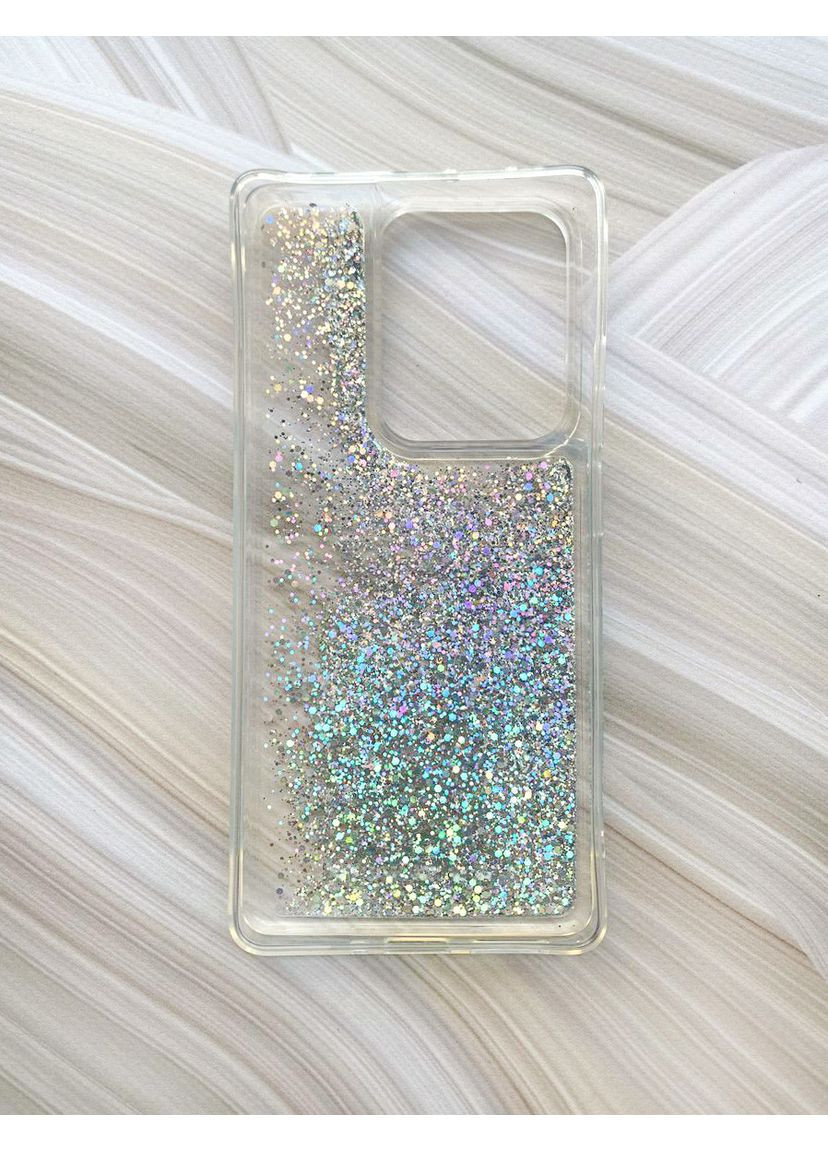 Чохол з плаваючими блискітками на Xiaomi Redmi 13C / Poco C65 Сріблястий Creative (360697077)