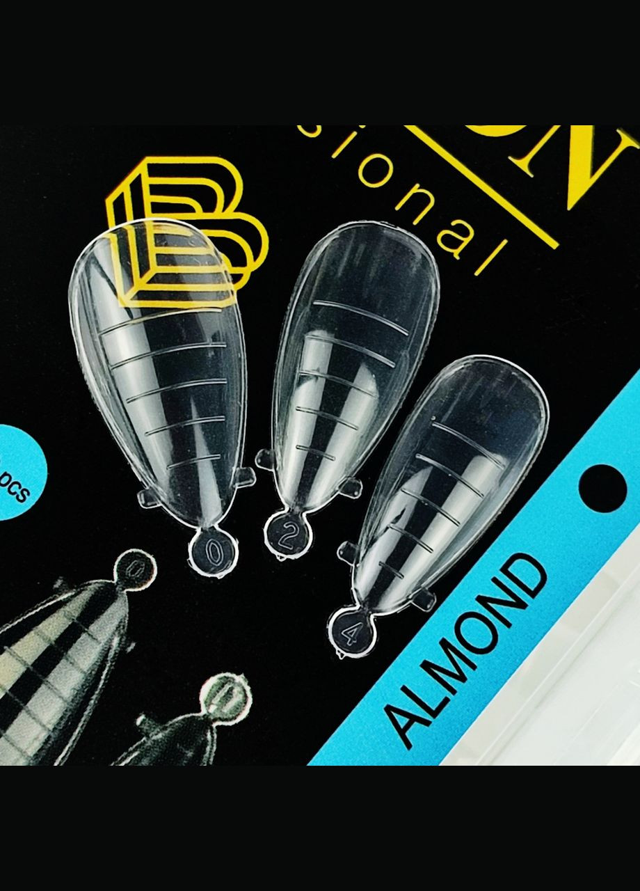 Форми верхні для нарощування мигдаль 120 шт Ноготок (303358025)