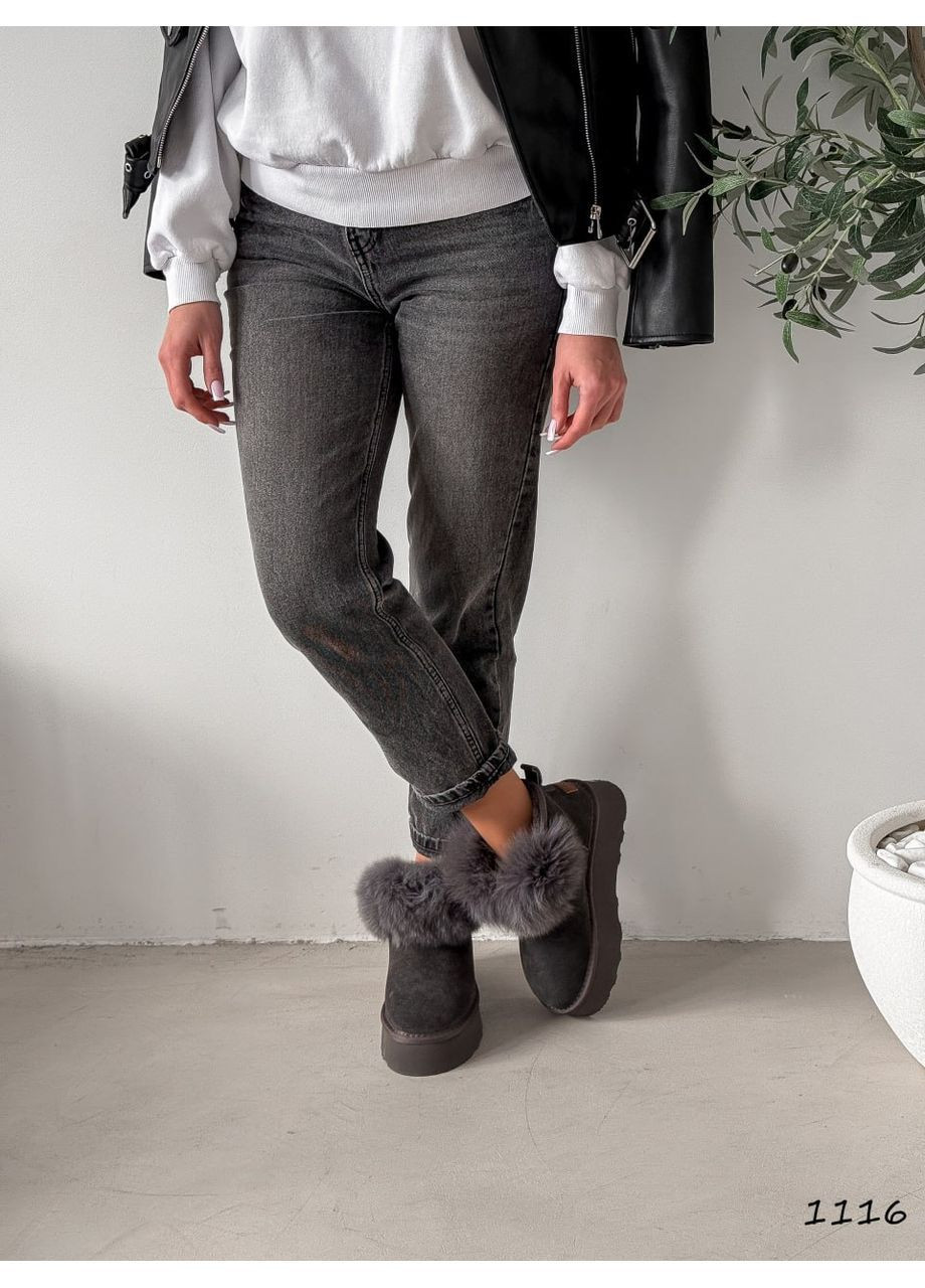 Серые угги No Brand (368556620)