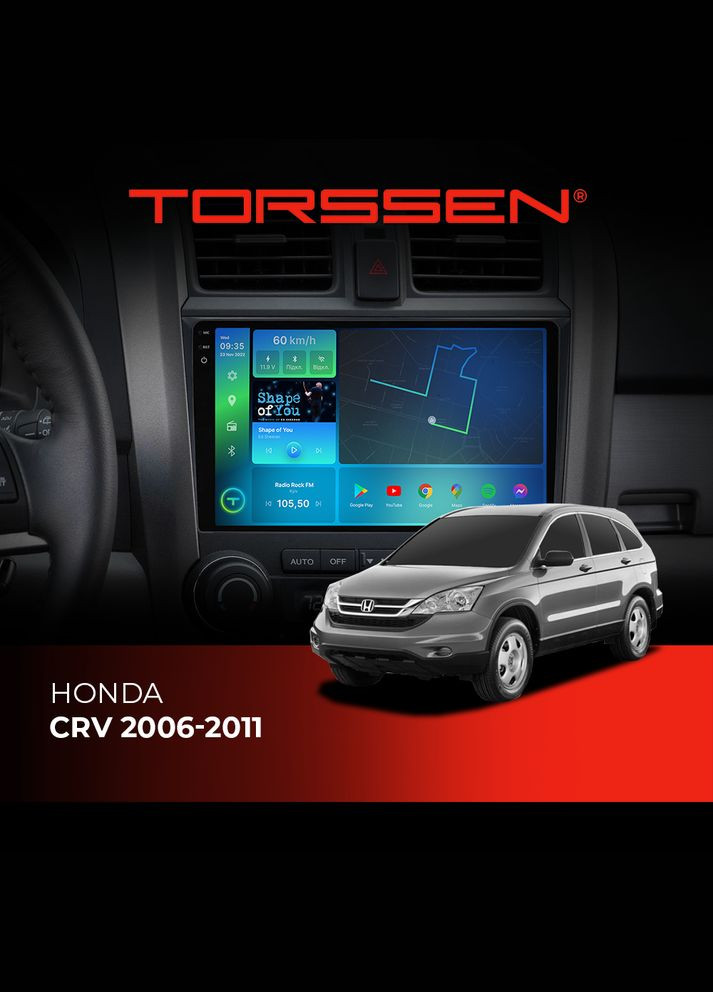 Штатная магнитола 2K Honda CRV2006-2011 FL9 4+64Gb 4G Carplay DSP Torssen (307089466)