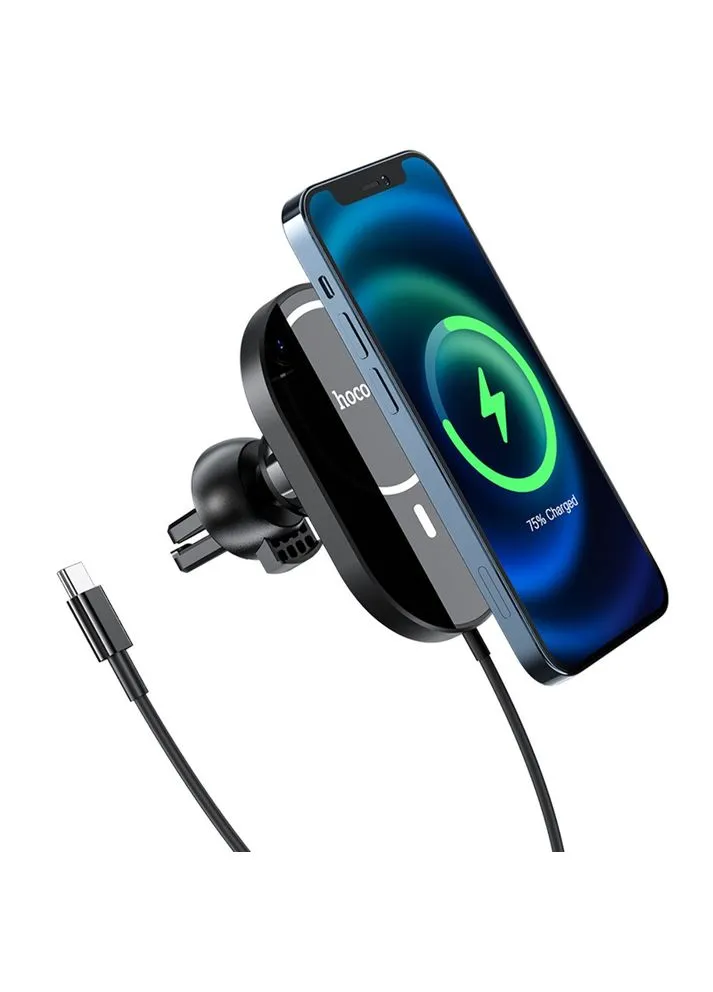 Автодержатель Hoco CA90, Wireless Charging MagSafe, 15W, Black No Brand (402276829)