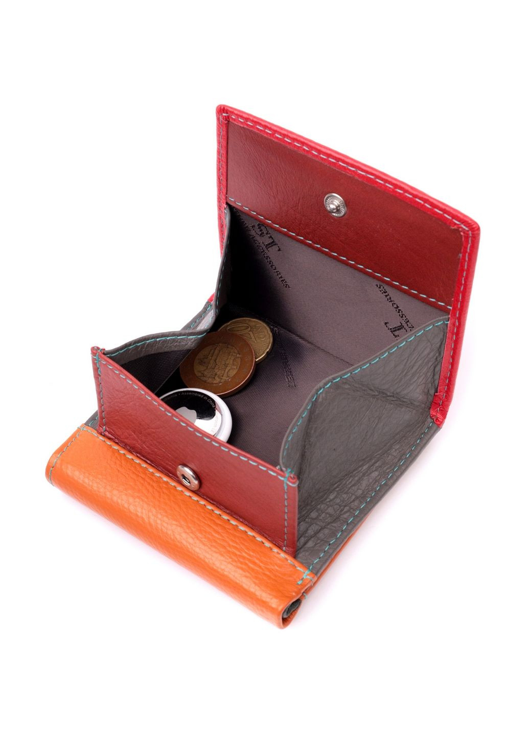 Жіночий шкіряний гаманець 10х9,5х1,5 см st leather (288046991)