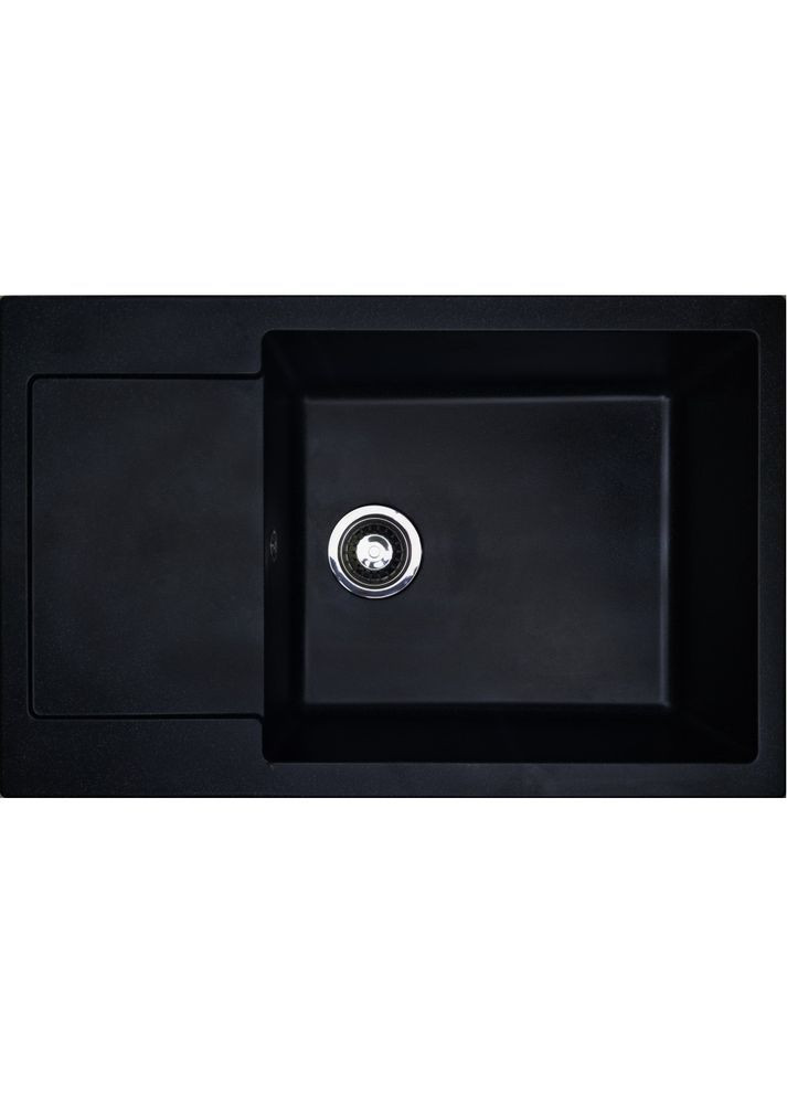Кухонна мийка зі штучного каменю/кварцева 775х495х200мм, прямокутна GENERAL Антрацит (33400775495) Adamant (370769858)