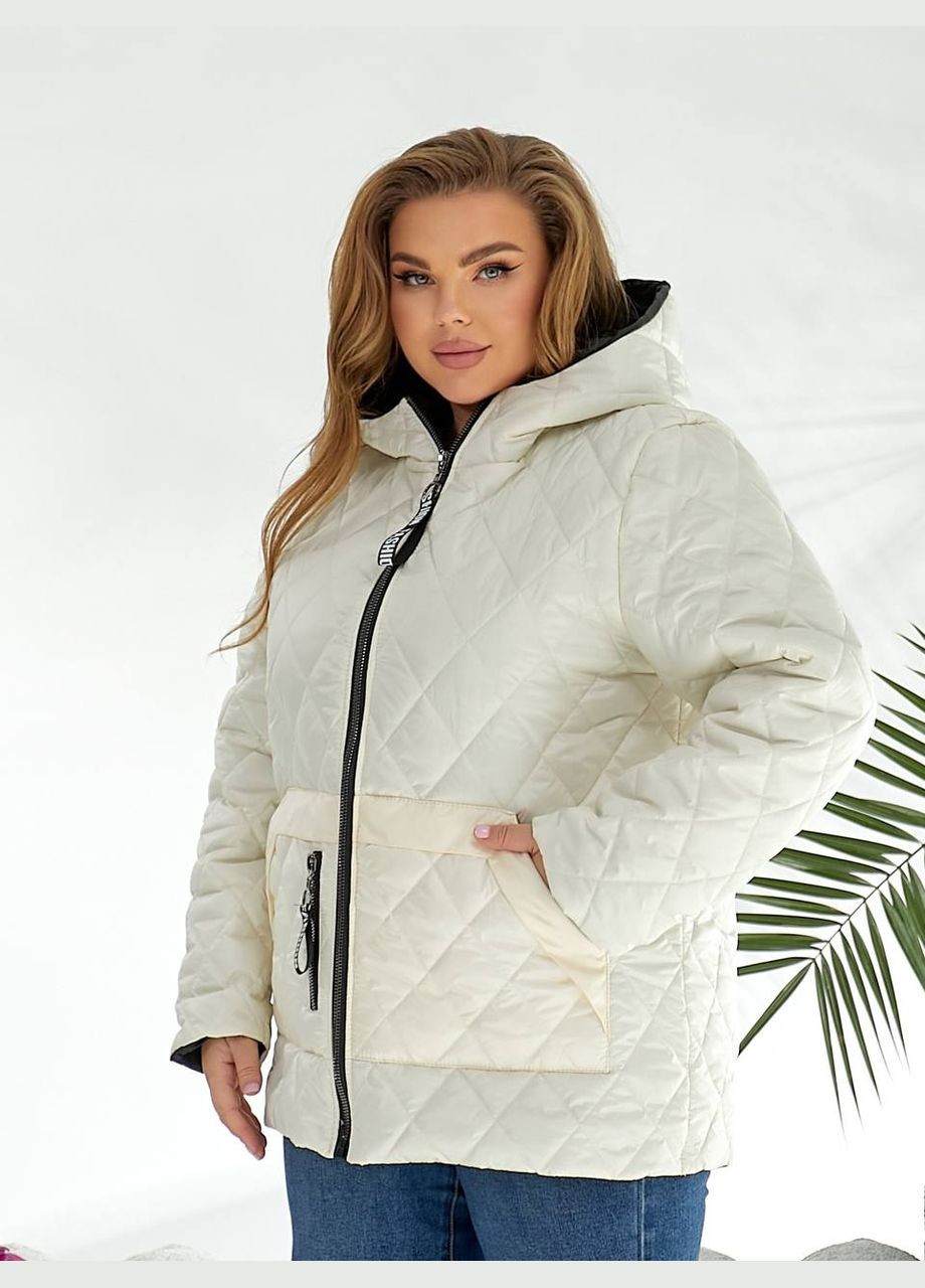Молочна демісезонна куртка жіноча димісезонна Style Point