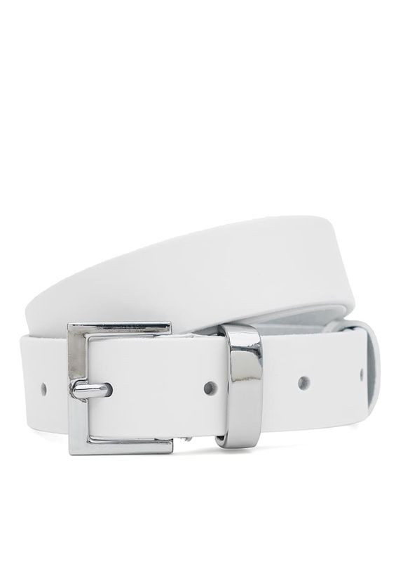 Жіночий шкіряний ремінь 110x1genw129-white Borsa Leather (371362157)