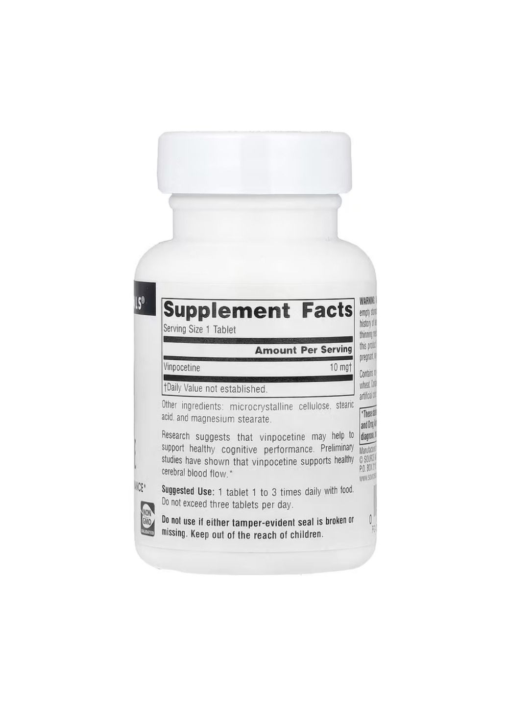 Добавка Vinpocetine 10mg - 120 tabs Source Naturals (330105407)