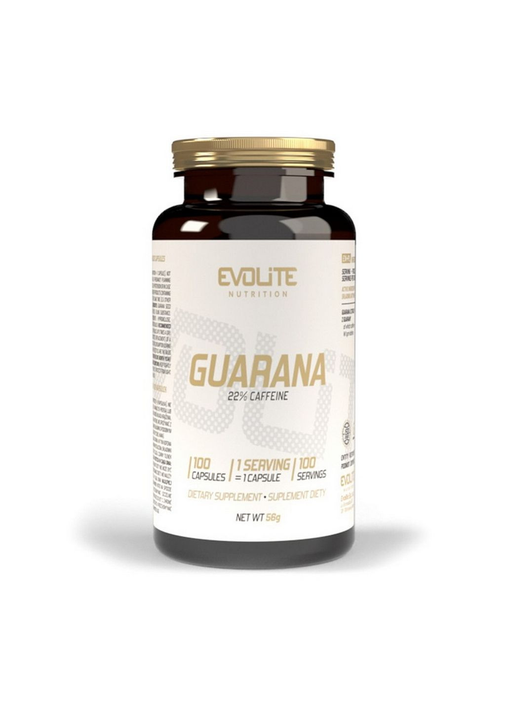Натуральная добавка Guarana, 100 вегакапсул Evolite Nutrition (293339391)