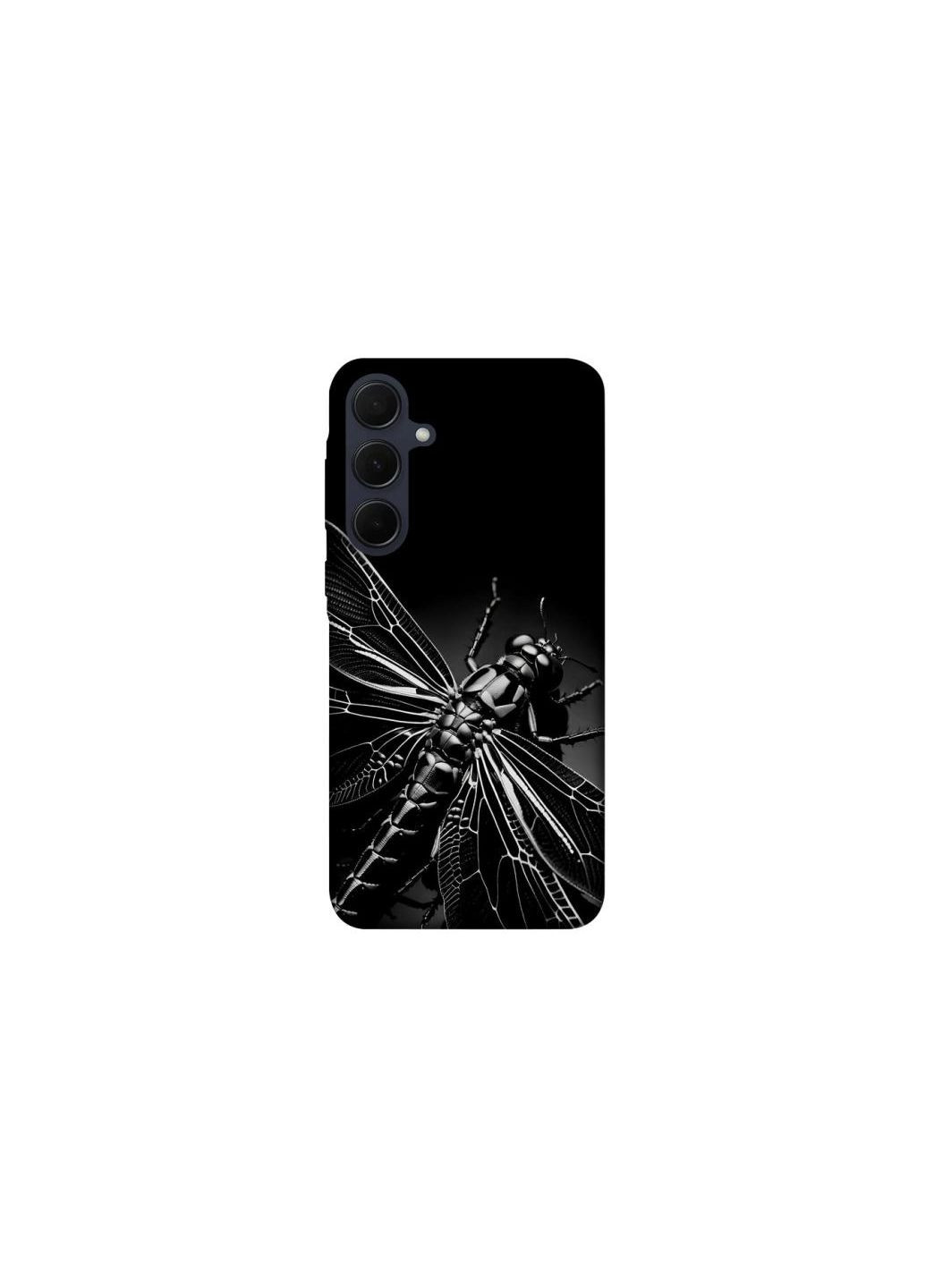 Чохол на Samsung Galaxy A35 Black dragonfly Frontalka (347238473)