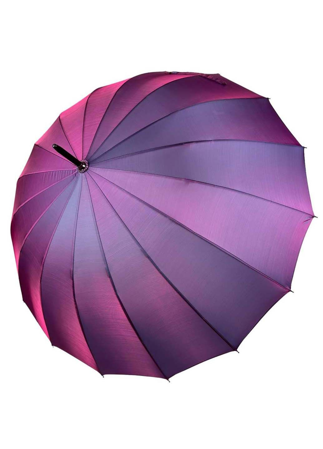 Женский зонт-трость хамелеон на 16 спиц полуавтомат Toprain (289977434)