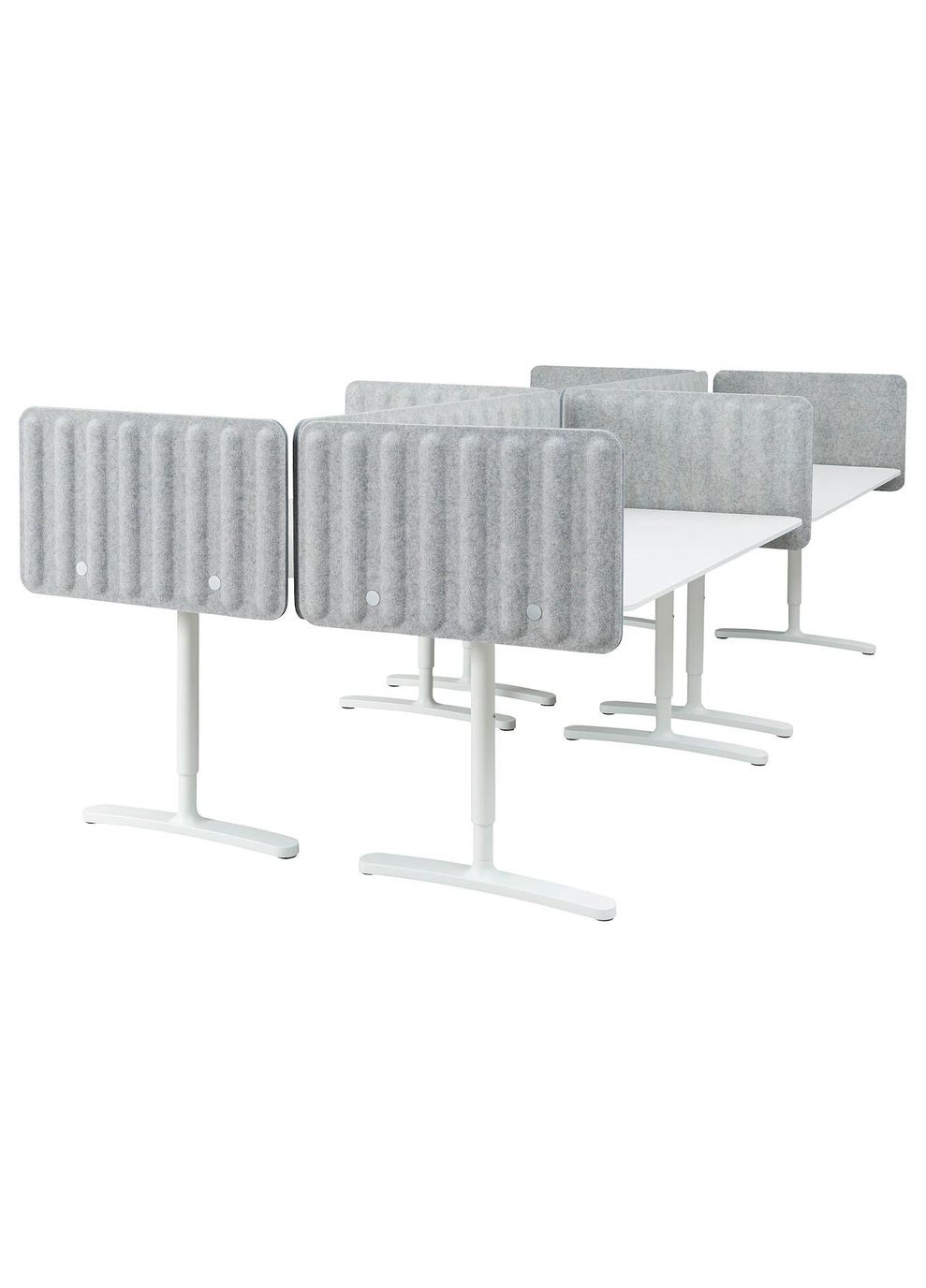 Письмовий стіл з ширмою ІКЕА BEKANT 320х160 48 см (s79387391) IKEA (278406852)
