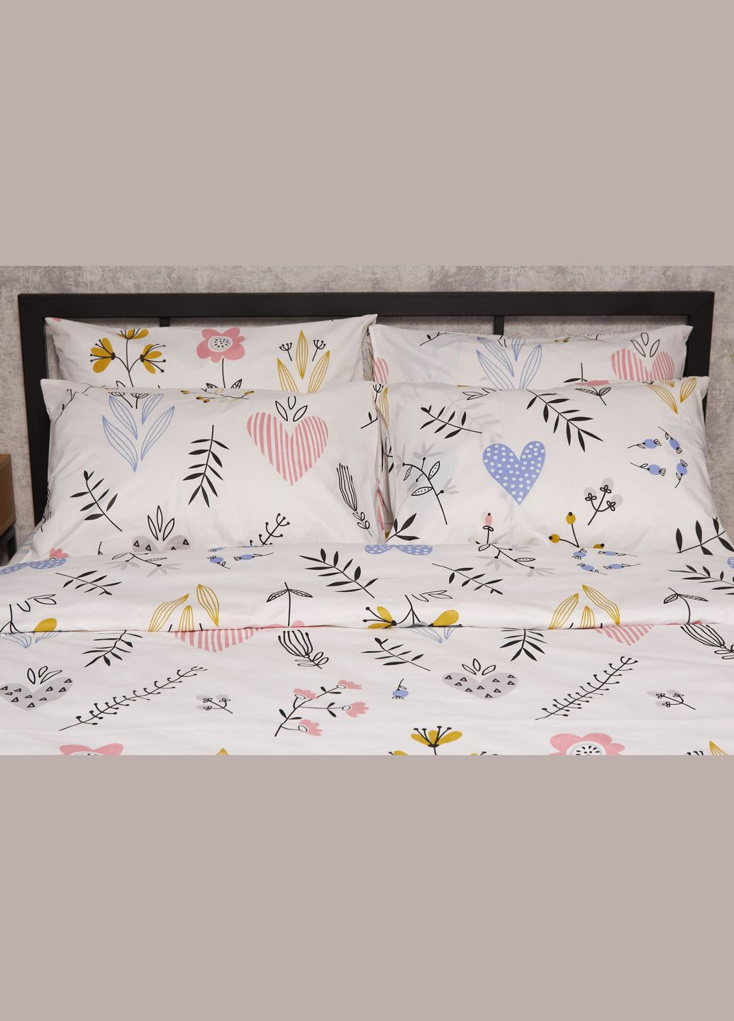 Комплект постільної білизни Бязь Gold Люкс «» полуторний 143х210 наволочки 4х70х70 (MS-820005759) Moon&Star Painting (302973835)