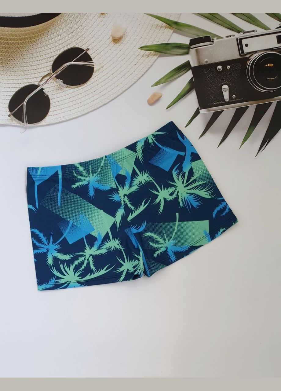 Мужские синие спортивные, пляжные яркие купальные подростковые боксеры для мальчиков шорты No Brand