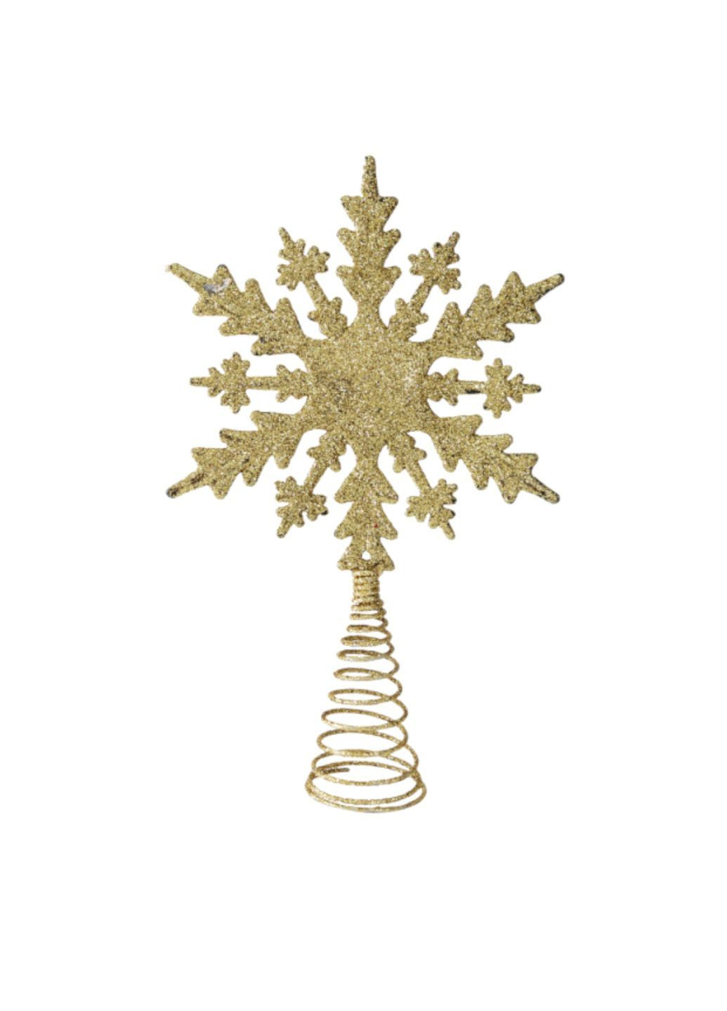 для ялинки Зірка декор 210 на 126 мм золотистий Jannet Верхівка (367078958)