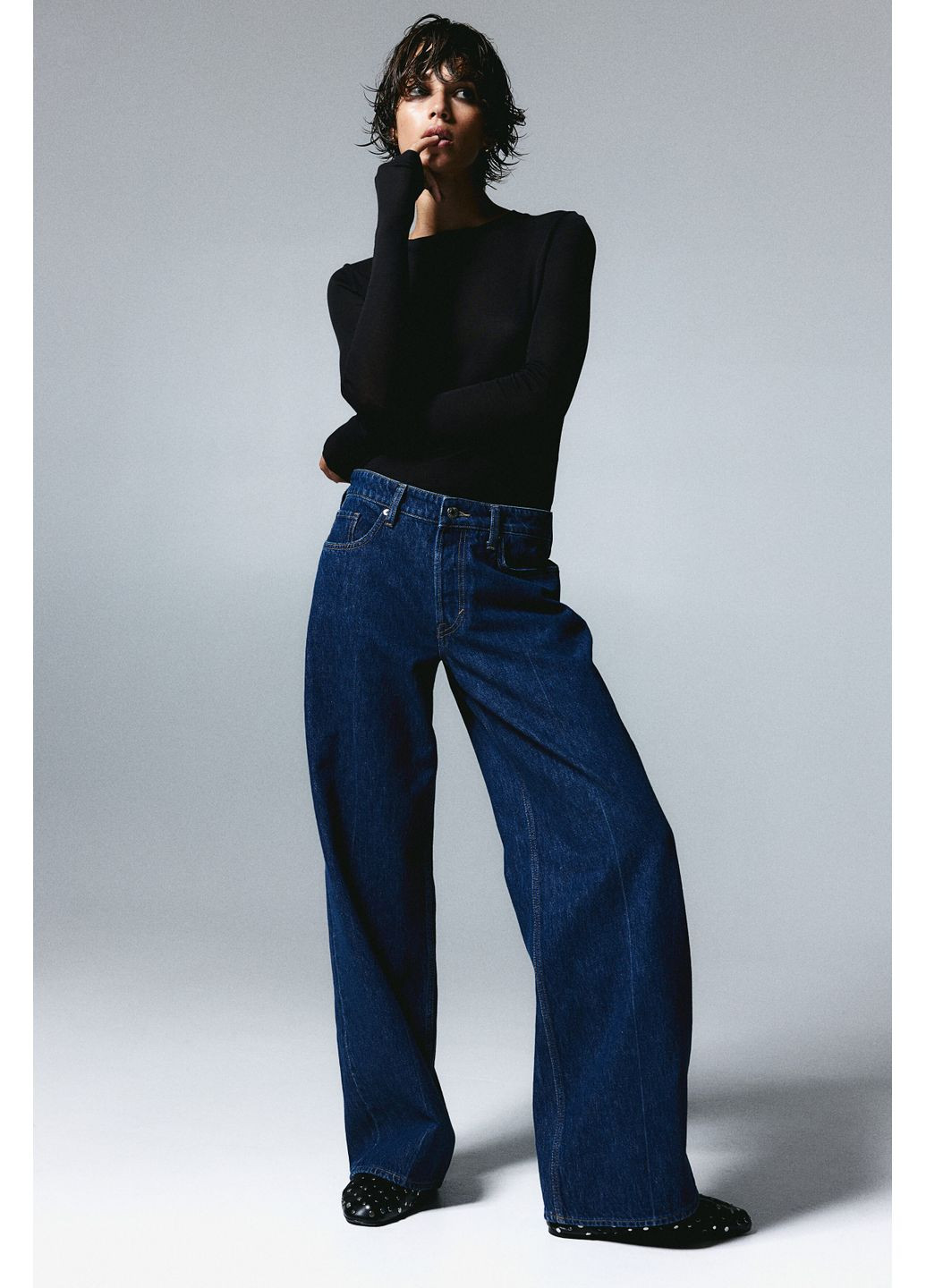 Джинси baggy H&M (372388148)