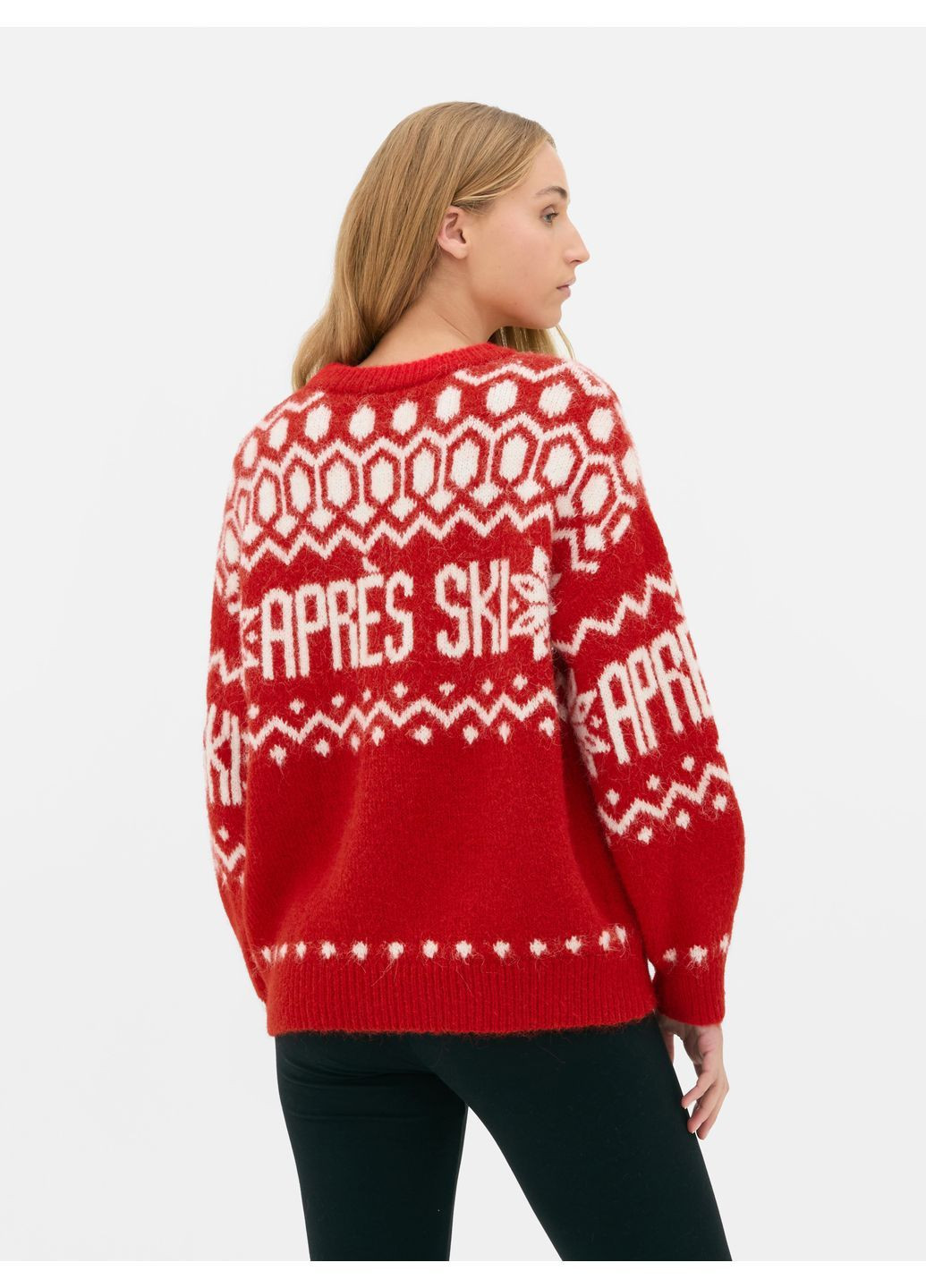 Червоний джемпер зима,червоний білий, Primark