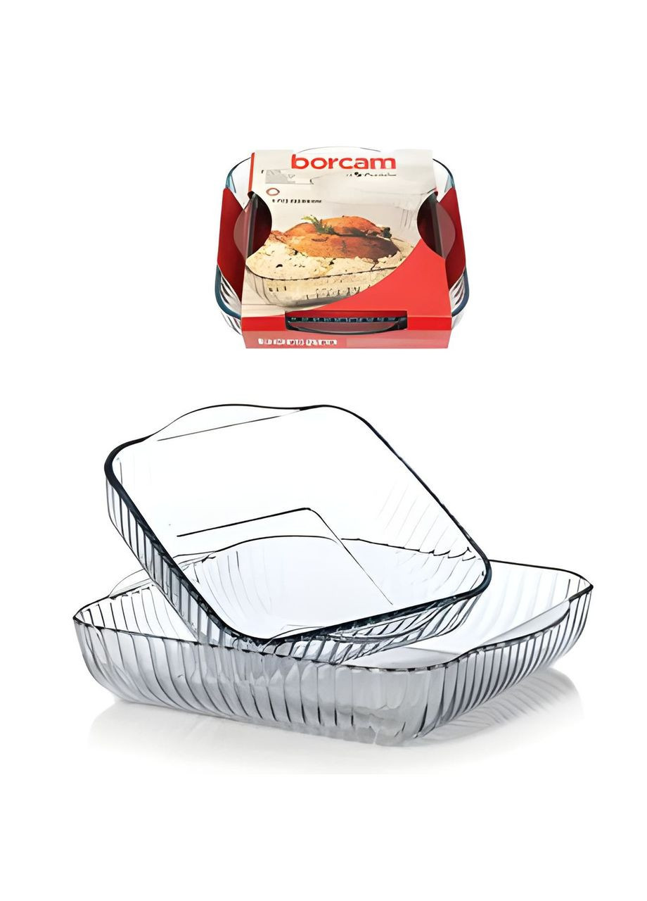 Набір рифлених квадратних форм для духовки 2 шт Borcam (303213068)