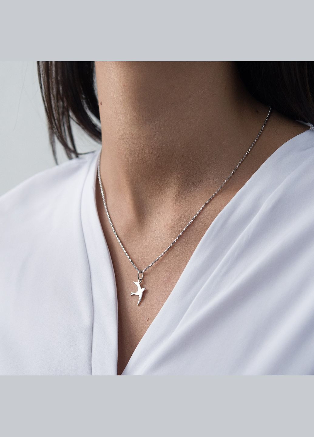 Золотий кулон Ластівка п03009 Oniks (272289361)