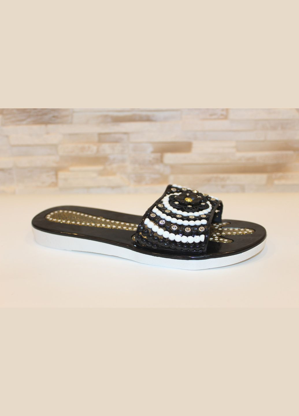 Шльопанці жіночі чорні силіконові No Brand Шльопанці літні жіночі (340916440)