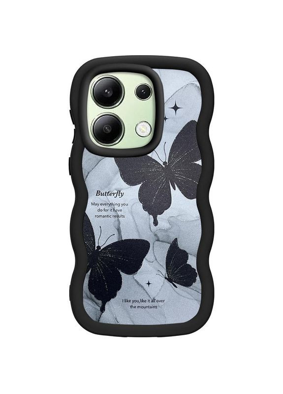 Чохол TPU Cloudy Pictures для Xiaomi Poco X6 / Note 13 Pro 5G Butterflies No Brand (336890037)